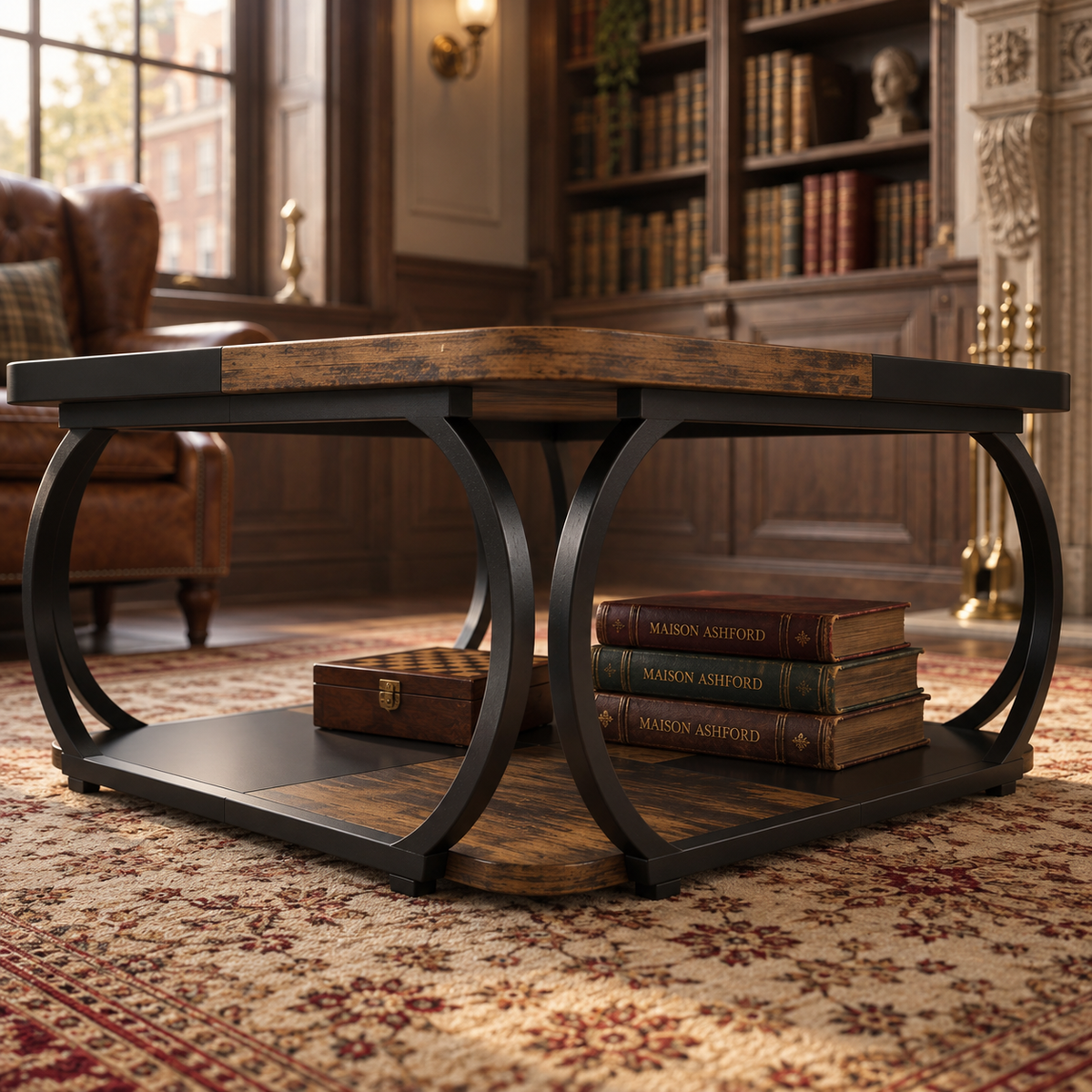 Table basse bois Harry rangement