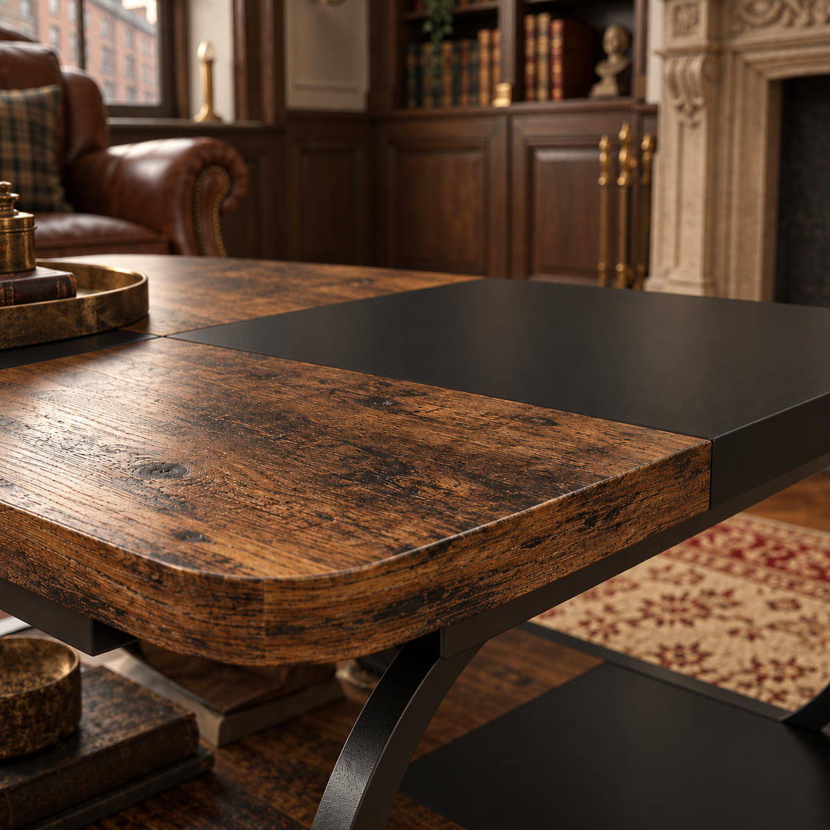 Table basse bois Harry texture