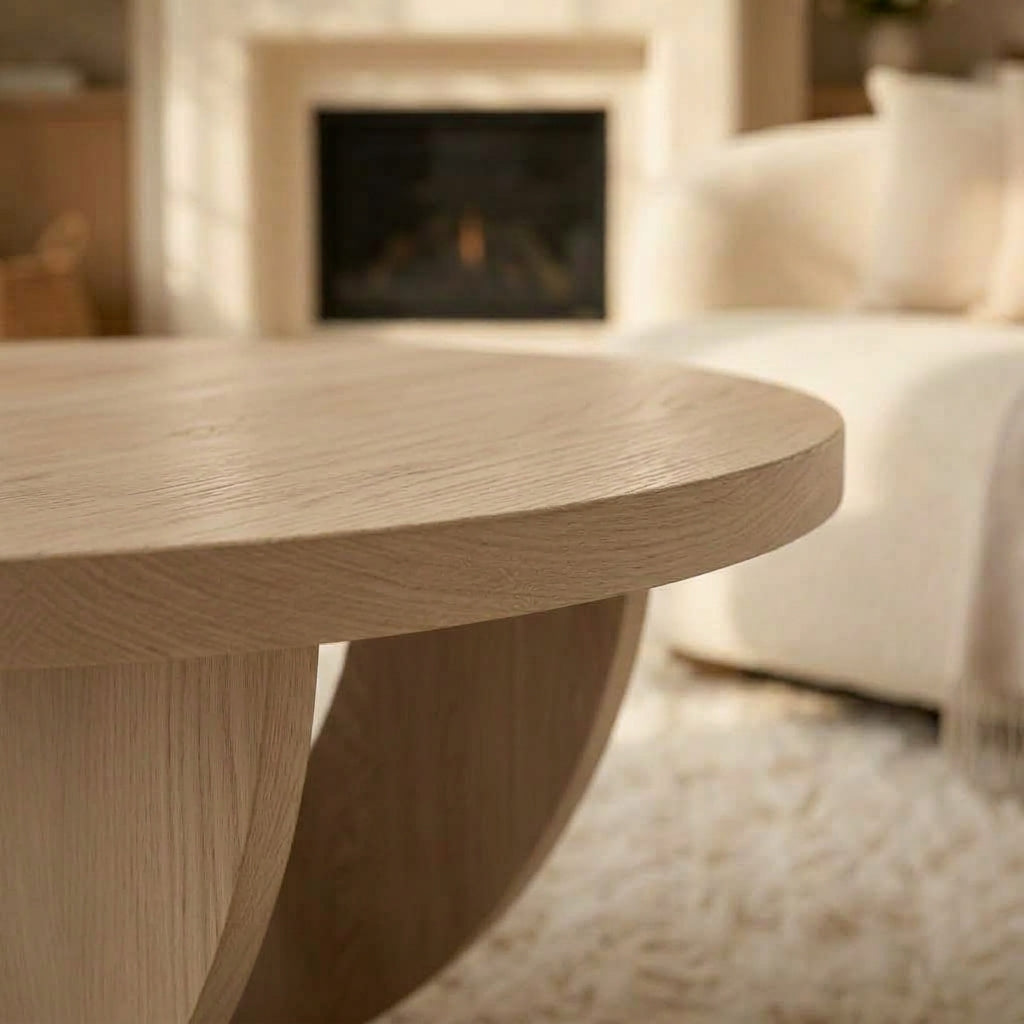 Table basse bois Lunaris Texture zoom Image