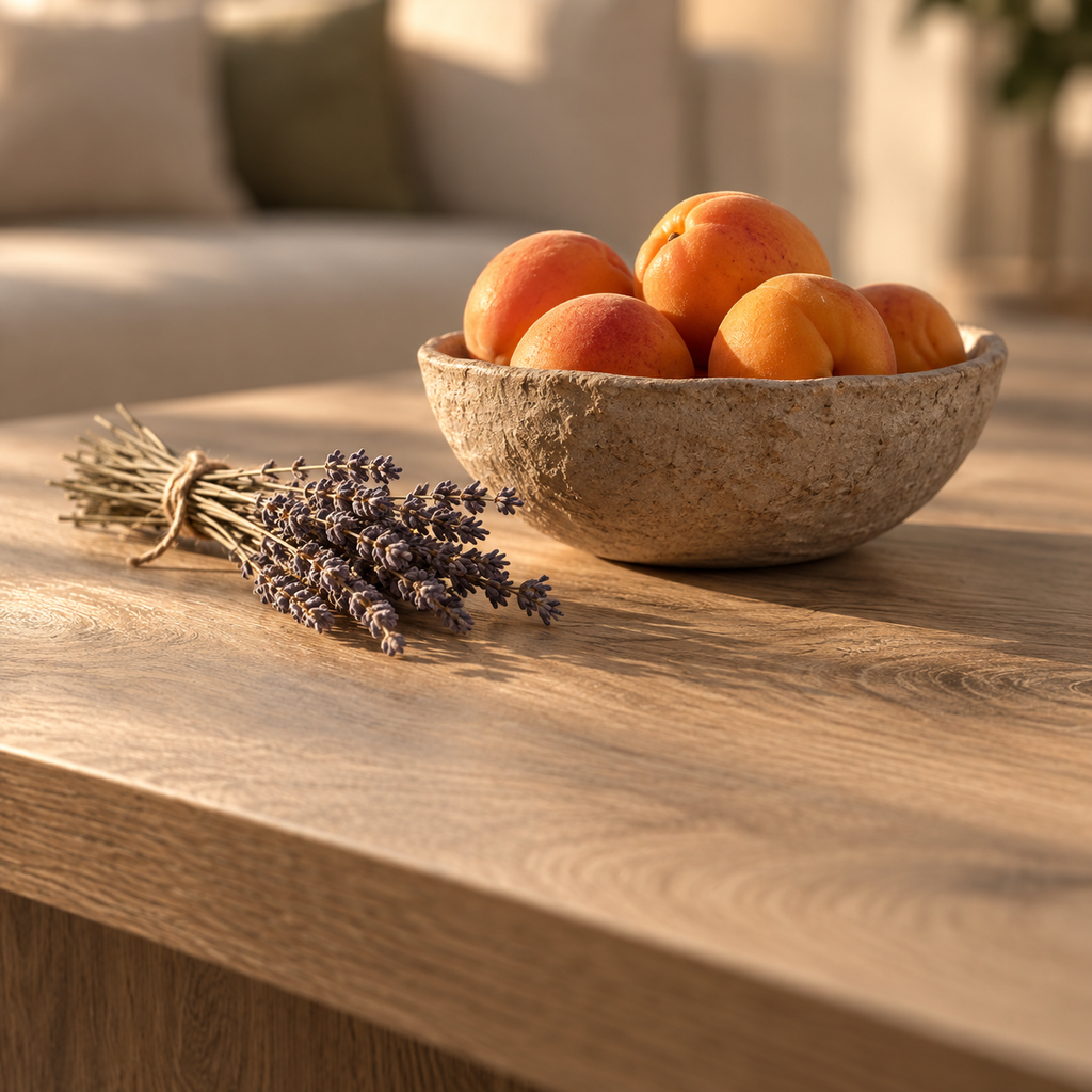 Table basse bois Tanka détail