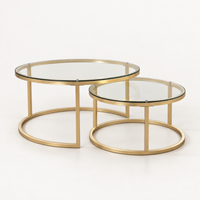 Table basse gigogne Vaya lot de 2, 80 et 60cm