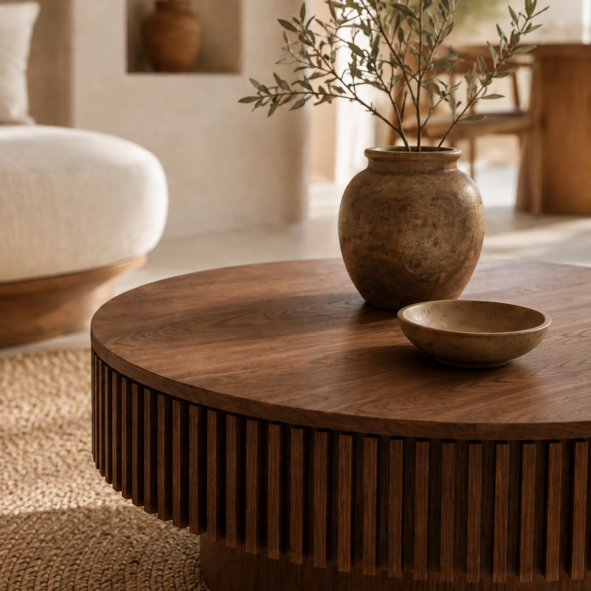 Table basse ronde